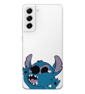 Samsung Galaxy S21 FE Uyumlu Stitch Desenli Şeffaf Telefon Kılıfı