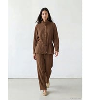 LCW Modest Kahverengi Beli Lastikli Modal Karışımlı Kadın Pantolon