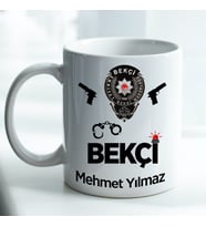 Kişiye Özel İsim ve Fotoğraf Baskılı Bekçi Temalı Kupa Bardak No:001