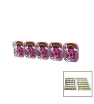 5PCS TEKLİ - ÇOKLU KULLANIM MİKA KRİSTAL KOLLU RESİMLİ YAPIŞKANLI ASKI (5343)