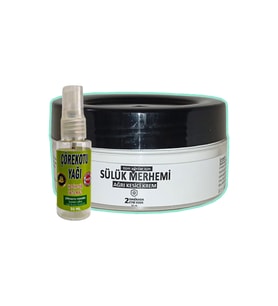 Sülük Merhemi Ağrı Giderici Krem 50 ml Eklem Kas Fıtık Vücut Ağrıları Dindirici + 30 ml Çörek Otu Ağrı Dindirici Yağ
