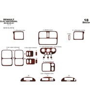 Meriç® Renault Clio Ön Torpido Kaplama Maun 18 Parça 1998-2001 (Maun)