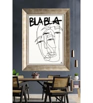 GÜMÜŞ ÇERÇEVELİ PASPARTULU TABLO V347