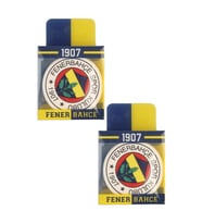 Taraftar Silgi Oval Şekilli Lisanslı Orjinal 2 Paket Fb Taraftar Şekilli Silgi Fenerbahçeli Silgi (Beyaz)