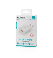 Tonex 12W 2.1 A Usb Şarj Başlığı B12W (Beyaz)