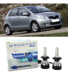 Toyora Yaris Led Xenon Uzun+Kısa Far Ampulü H4 Access Yeni Seri Beyaz 2005-2013