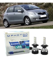 Toyora Yaris Led Xenon Uzun+Kısa Far Ampulü H4 Access Yeni Seri Beyaz 2005-2013