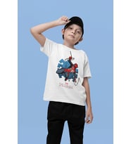 Spider-Man Baskılı Unisex Örümcek Adam Film Kahramanı Çocuk Tişört (1-12 Yaş)