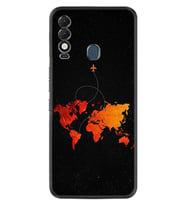 Tecno Spark 8T Kılıf Silikon Desen Özel Seri İz Bırakan Uçak 1778