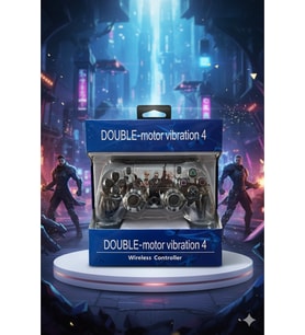GlrTech P4M Kablosuz Oyun Kolu Double Motor Titreşimli Şarj Edilebilir PS4 Uyumlu