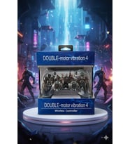 GlrTech P4M Kablosuz Oyun Kolu Double Motor Titreşimli Şarj Edilebilir PS4 Uyumlu