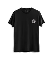 Moon Resimli Dijital Baskılı  Siyah Tshirt