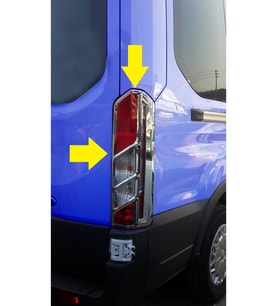 Ford Transit Krom ABS Stop  Çerçevesi 2 prç  2014 ve Üzeri Paslanmaz Çelik