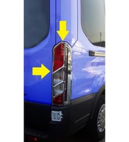 Ford Transit Krom ABS Stop  Çerçevesi 2 prç  2014 ve Üzeri Paslanmaz Çelik