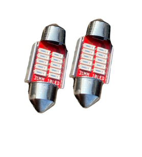 SOFİT 12 LED 31MM KIRMIZI