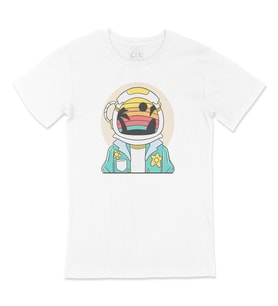 Astronot Uzayda Tişört