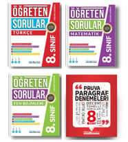 PRUVA AKADEMİ YAYINLARI 8.SINIF ÖĞRETEN SORULAR TÜRKÇE + MATEMATİK + FEN BİLİMLERİ + PARAGRAF DENEME