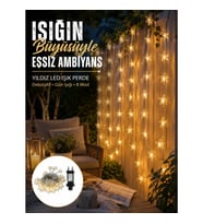 Mey İthalat® Dekoratif Yıldız Led Aydınlatma 20 Ledli 5 Metre Günışığı Yeni Nesil