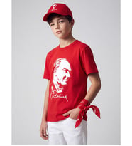 LCW Kids Kırmızı Atatürk Baskılı Erkek Çocuk Tişört