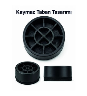4 Adet Kaymaz Çamaşır Makinesi Ayak Altlığı