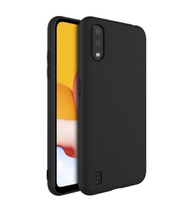 Samsung Galaxy A01 İnce Mat Silikon Kılıf Siyah