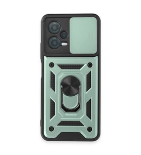 Xiaomi Redmi Note 12 5g Kılıf Pars Lens Yüzüklü Silikon - Yeşil