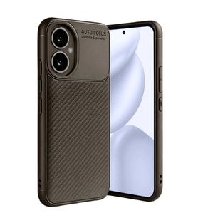 Honor 400 Kılıf Auto Focus Karbon Kapak - Kahverengi