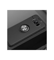 Samsung Galaxy S8 Plus Uyumlu Kılıf Zore Ravel Silikon Kapak (Siyah)