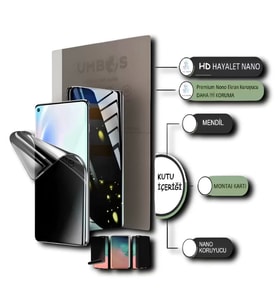 Oscal Marine 2 Uyumlu NANO Ekran Koruyucu ULTRA İnce Esnek - Hd Şeffaf Hayalet - Umbos