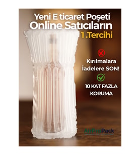 24x40 cm 50 adet Havalı Kargo Poşeti Airbag/Airbed/Airpack/Airpak Ambalaj