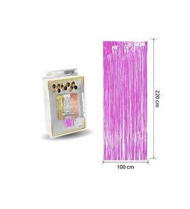 Lüks Kapı Perdesi Fuşya 100*220 Cm M155