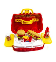 Oyuncak Hamburger Set 26 Parça Arabalı Set