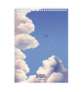 Morning Glory 3000 Cloud Bloknot Defteri 25,4x18,4 cm Uçak 14001-87213