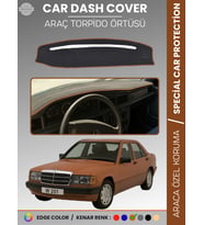 MERCEDES 190E W201 (1982-1993) Torpido Örtüsü Premium Kalite Torpido Koruma Özel Kesim UV Koruma