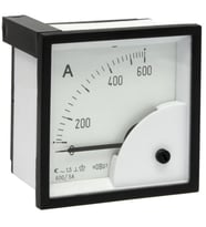 ECS Ampermetre 600-5A 72x72mm 2000V AC 50Hz
