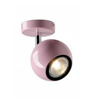 Bebe Pembe GU10 Duy LED Küre Aplik Krom Detaylı Hareketli Başlık Tasarruflu Spot