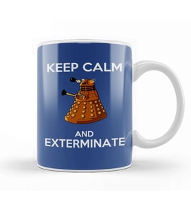 Keep Calm And Exterminate Doctor Who Kupa Bardak Porselen