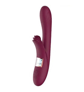 Isıtmalı Şarjlı LCD Ekranlı 10 Titreşim Modlu Vibratör 23 cm
