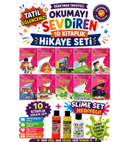 2.Sınıf Öğretmen Tavsiyeli Okumayı Sevdiren 32 Sayfa 10 Kitaplık Hikaye Seti-9 (Slime Set Hediyeli)