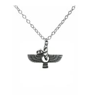 Antik Tasarımlı Faravahar Kolye – 60 cm Zincirli, Unisex Anlamlı Tasarım