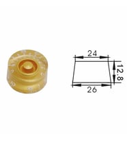 Valencia PNB2GD Les Paul Düğme Başlığı Gold (Plastik)  Altın Rengi - LP Tipi Gitarlar İçin - 2'li