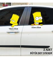 yolcular cam sticker yeni nesil büyük boy etiket 2li