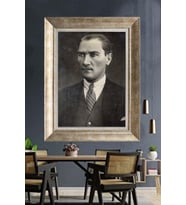Gümüş Çerçeveli Atatürk Tablo za451