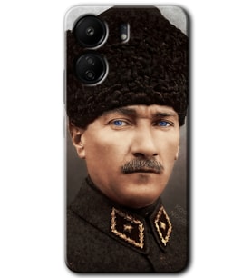 Xiaomi Redmi 13C Kılıf HD Desen Baskılı Kılıf - Başkomutan Atatürk