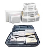 Bavul İçi Organizer Seti - Yatak Odası Organizer Set - Makyaj Organizer Mini Hurçlar (6 Parça)