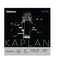 D'Addario KV310H Kaplan Vivo 4/4 Tam Boy Keman Tel Seti - Heavy Tansiyon (Profesyonel)  Parlak ve Berrak Ton Karakteri, Sert Tansiyon ile Yüksek Ses Hacmi ve Üstün Yay Tepkisi