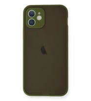 iPhone 12 Mini Kılıf Montreal Silikon Kapak - Açık Yeşil