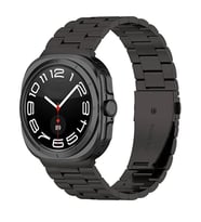 Galaxy Watch Ultra Uyumlu Paslanmaz Çelik Metal Baklalı Kordon