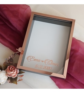 30x40 Cm Siyah-rose Fotoğraf Bölümsüz! İsimli Ledsiz! Gül Saklama Kutusu