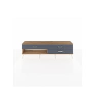 Arges TV Ünitesi 3 Çekmeceli  176x30x51 Çam-Çam/Antrasit